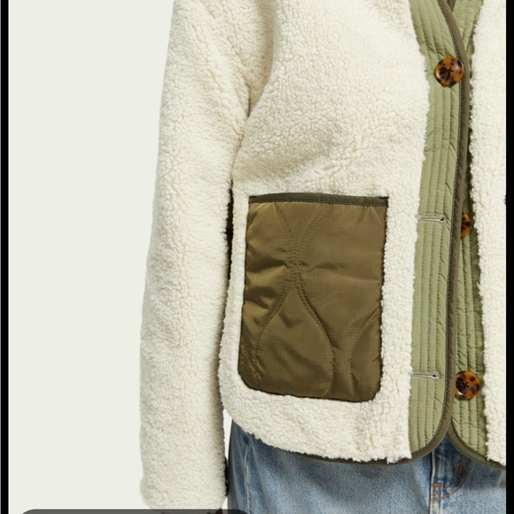 NWT Scotch and Soda Reversible Teddy Jacket - Picture 7 of 7